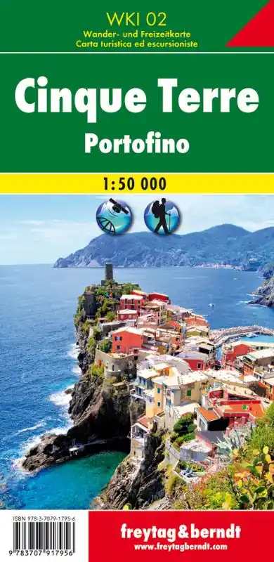 WKI-02 Cinque Terre, Portofino | wandelkaart 1:50.000 Actieprijs