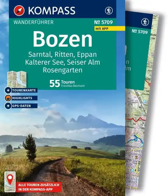 Kompass wandelgids Bolzano e.o. | Wanderführer Bozen KP-5709 Express Levering