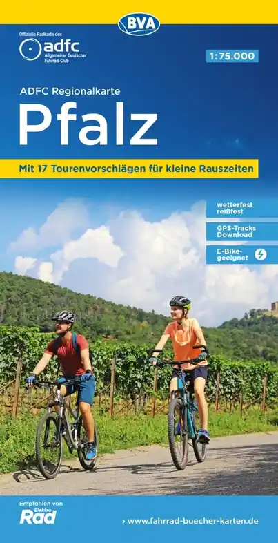 Rechtstreeks Van De Fabrikant Pfälzerwald, Mannheim | fietskaart 1:75.000