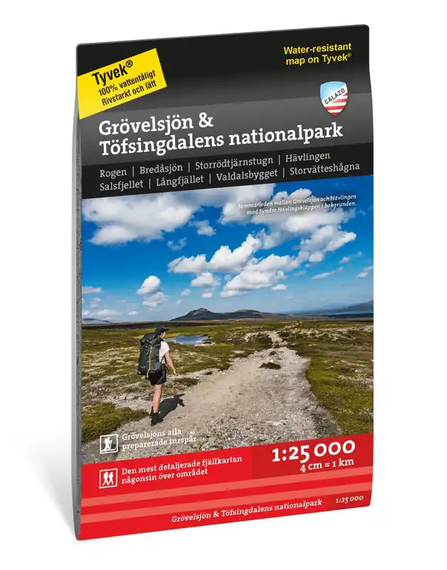 Actieprijs Grövelsjön & Töfsingdalen wandelkaart Nationaal Park 1:25 000
