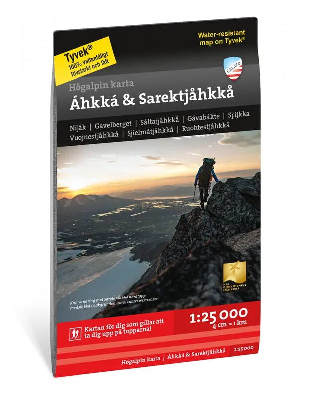 Exclusieve Aanbieding Áhkká & Sarektjåhkkå wandelkaart 1: 25.000
