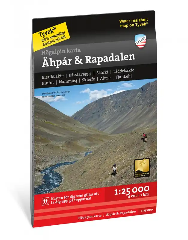 Koop Online Ähpar & Rapadalen wandelkaart 1:25.000