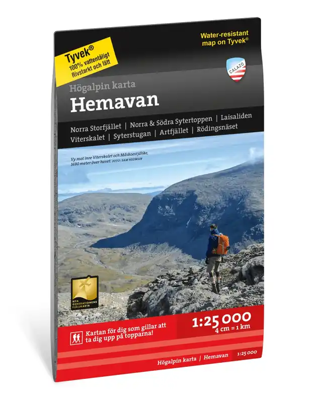 Hemavan wandelkaart 1:25.000 Dagaanbieding