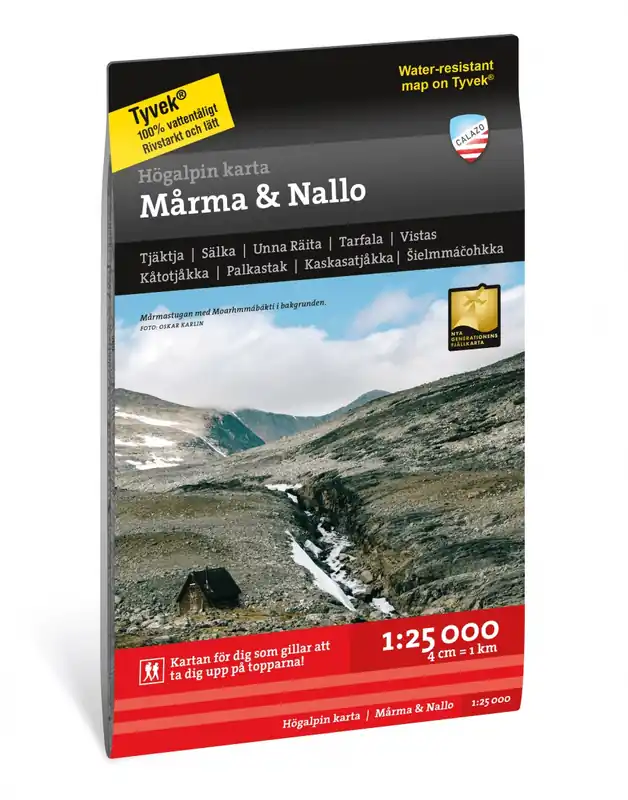 Finale Uitverkoop Mårma & Nallo wandelkaart 1:25.000