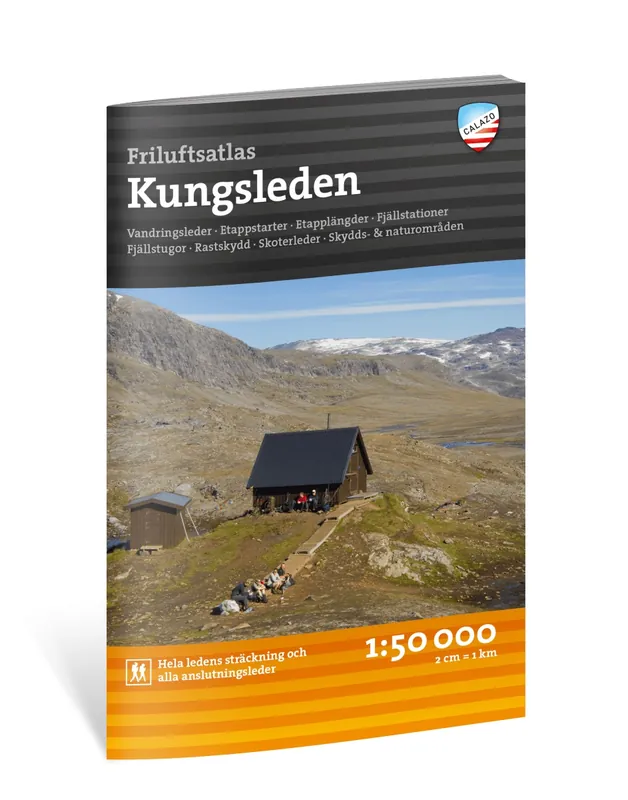 Korting Kungsleden wandelatlas 1:50.000 wandelkaarten