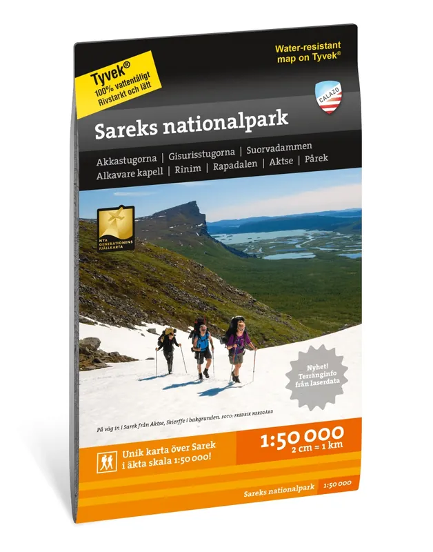 CAL-026 Sareks nationalpark wandelkaart 1:50.000 Speciale Aanbieding
