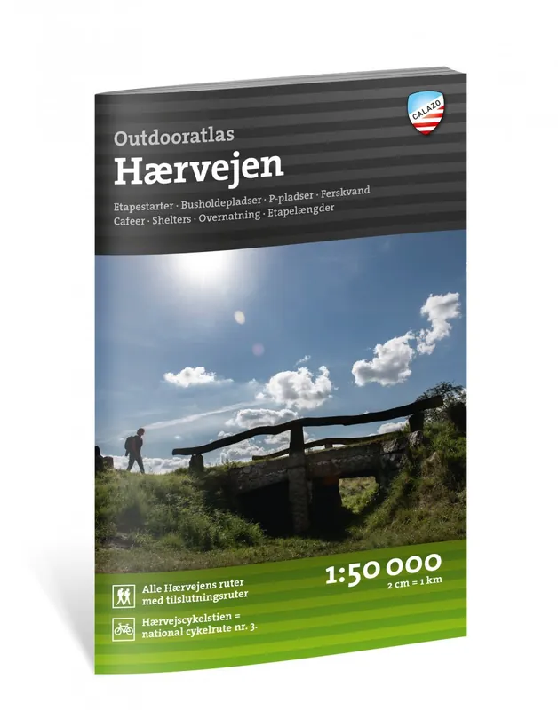 Hærvejen (Haervejen - Denemarken) wandelatlas 1:50.000 Seizoensaanbieding