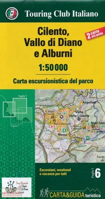 wandelkaart Cilento, Vallo di Diano en Alburni 1:50.000 Koop Online