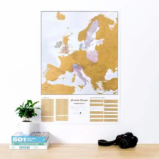 Hete Deal Scratch Map Europa