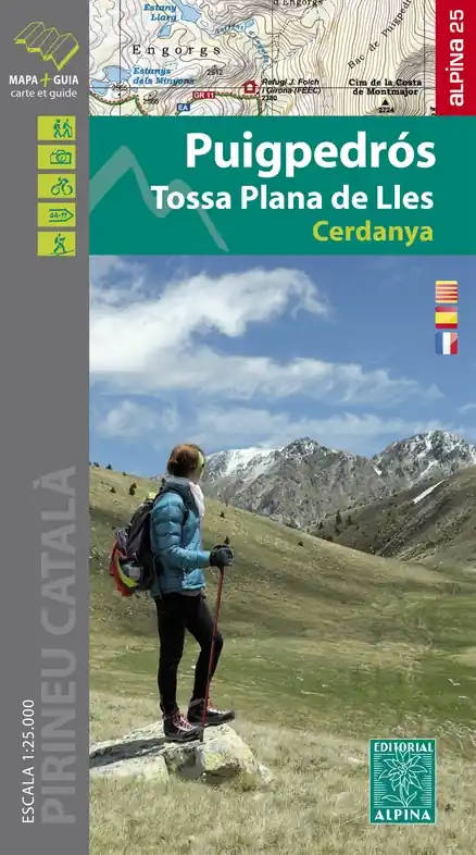wandelkaart Puigpedros - Tossa Plana de Lles - Cerdanya 1:25.000 Finale Uitverkoop