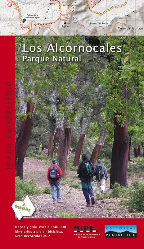 Superprijs wandelkaart Los Alcornocales Parque Natural 1:40.000