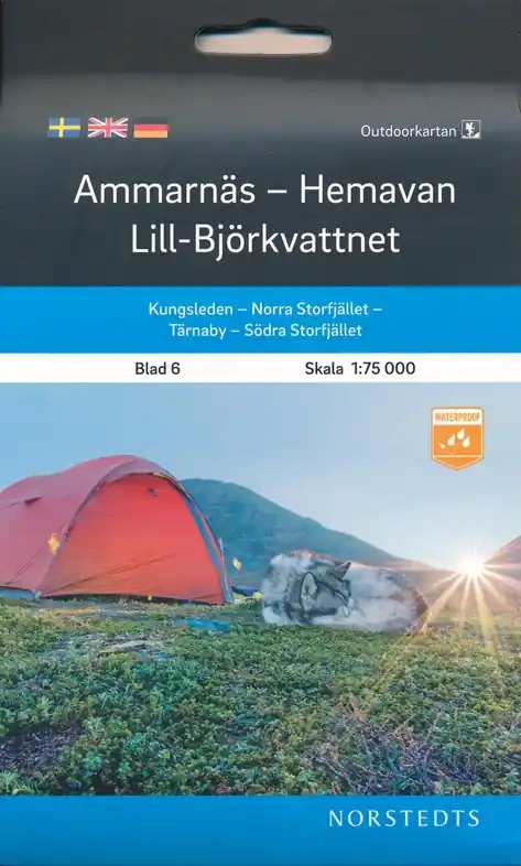 Betaalbaar OK-06 Ammarnäs, Hemavan, Lill/Björkvattnet 1:75.000
