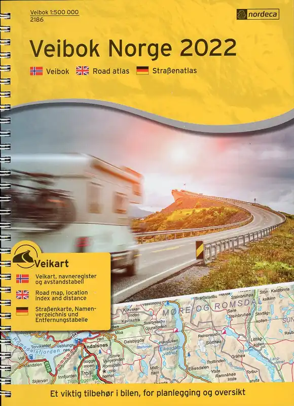 Favoriet Veibok Norge | Wegenatlas Noorwegen 1: 500.000