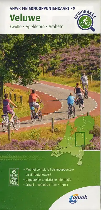 AFK-09 Veluwe 1:100.000 ANWB fietskaart 1:100.000 Alleen Vandaag