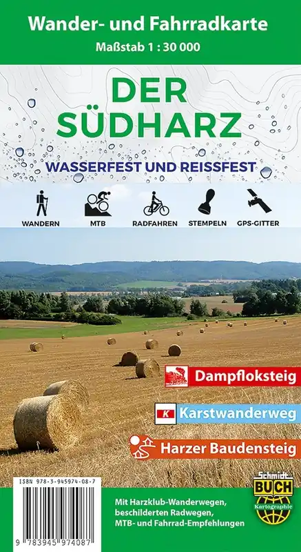 Nu Kopen wandelkaart der Südharz 1:30.000