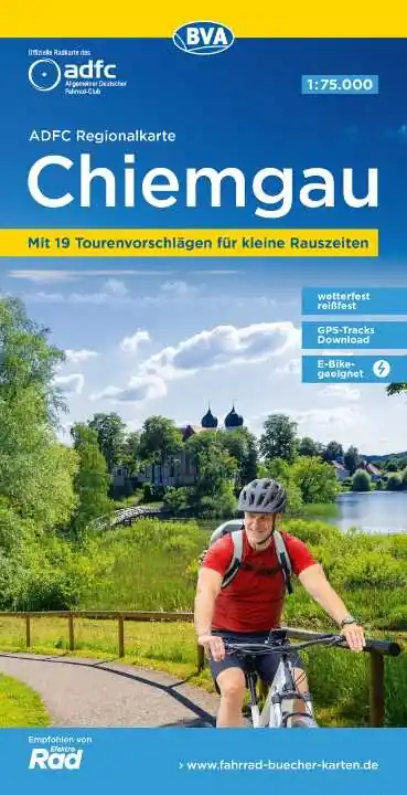 Chiemgau fietskaart 1:75.000 Gratis Retour