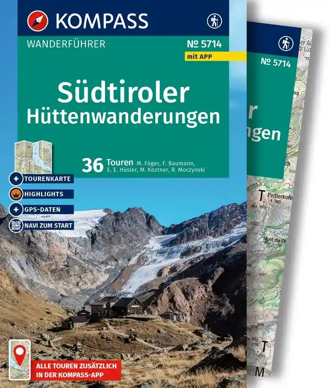 Beperkte Voorraad Kompass wandelgids Südtiroler Hüttenwanderungen KP-5714
