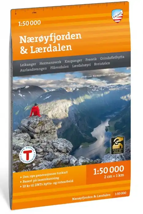 Exclusieve Aanbieding Nærøyfjorden & Lærdalen - wandelkaart 1:50.000