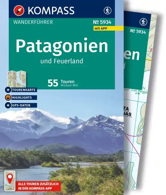 Snelle Levering Kompass wandelgids Patagonien und Feuerland - Patagonie en Vuurland KP-5450
