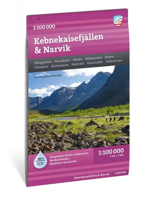 Koop Vandaag Kebnekaisefjällen & Narvik wandelkaart 1:100 000