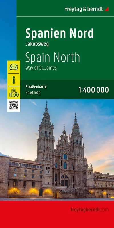Korting Spanje Noord - Camino de Santiago | wegenkaart 1:400.000
