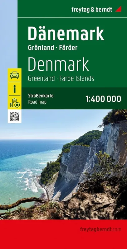 Denemarken, Groenland, Faroer Wegenkaart 1:400.000 Nieuw