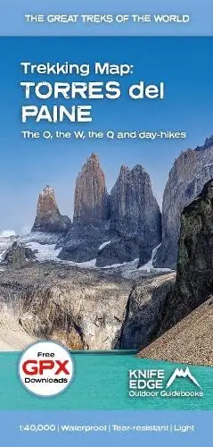 Korting Torres del Paine Patagonia Trekking Map
