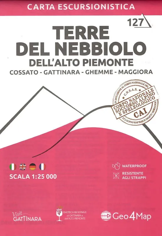 G4M-127 Terre del Nebbiolo | wandelkaart 1:25.000 Dagaanbieding