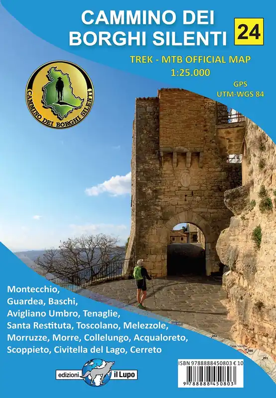 Koop Online Cammino dei Borghi Silenti 1:25.000 wandelkaart (nr. 24)