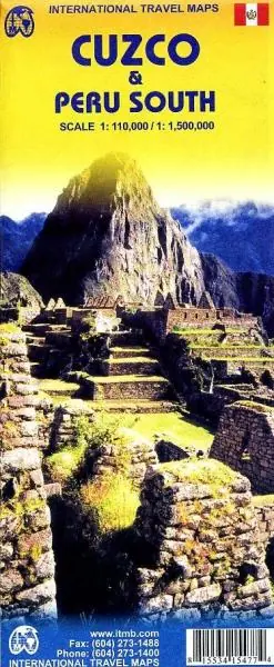 Bestseller ITM Peru, Cuzco Region | landkaart, autokaart 1:110.000