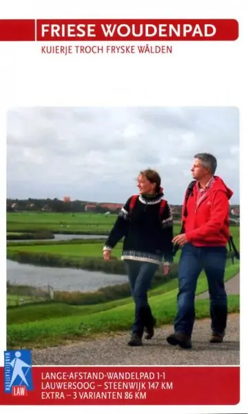 wandelgids LAW 1-1 Het Friese Woudenpad Express Levering
