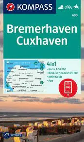 Express Levering Kompass wandelkaart KP-400 Bremerhaven, Cuxhaven 1:50.000