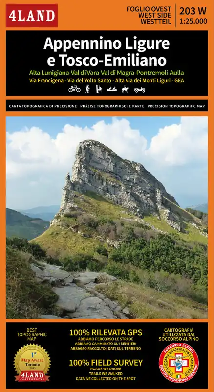 Weekendaanbieding IM-203 Appennino Ligure e Tosco-Emiliano | wandelkaart 1:25.000