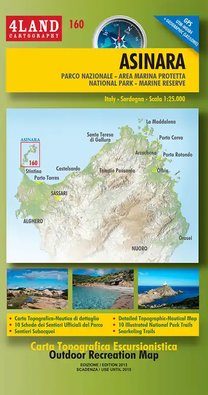Exclusieve Aanbieding IM-160 Asinara | wandelkaart 1:25.000