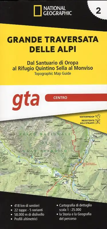 Favoriet GTA 2: Centro - Grande Traversata delle Alpi | wandelatlas GTA, deel MIDDEN