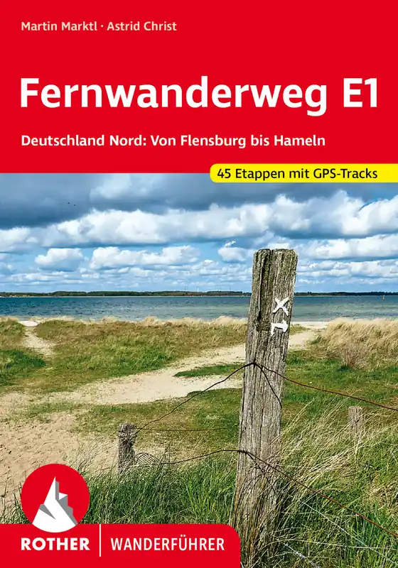 wandelgids Fernwanderweg E1 Deutschland Nord Rother Wanderführer Uitverkoop
