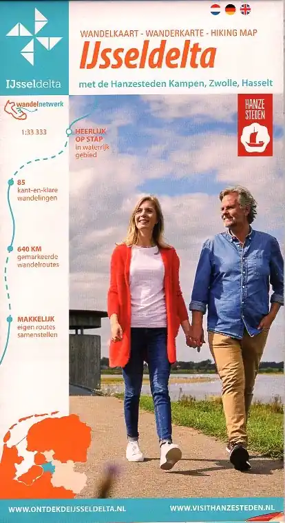 Voordeelprijs Wandelkaart IJsseldelta 1:33.333