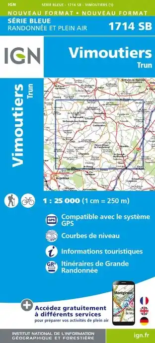 SB-1714 Vimoutiers/Trun | wandelkaart 1:25.000 Korting