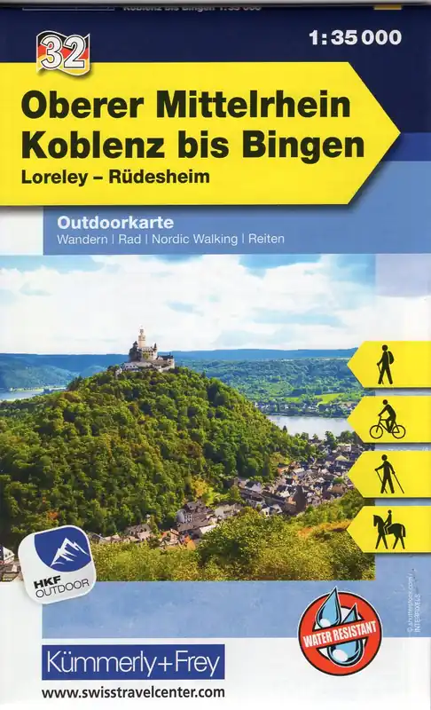 Exclusieve Aanbieding Oberer Mittelrhein: Koblenz - Bingen | wandelkaart 1:35.000
