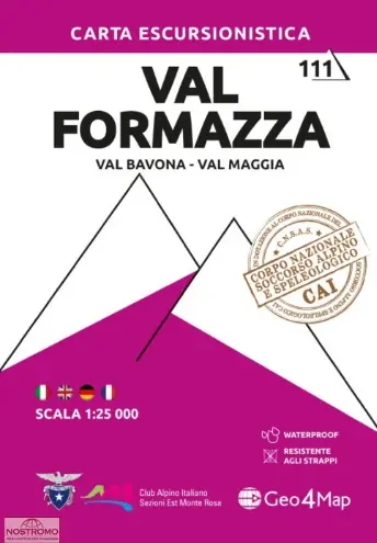 G4M-111 Val Formazza | wandelkaart 1:25.000 Favoriet