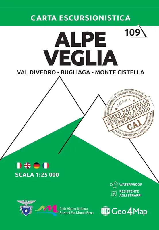 Meest Verkocht G4M-109 Alpe Veglia | wandelkaart 1:25.000