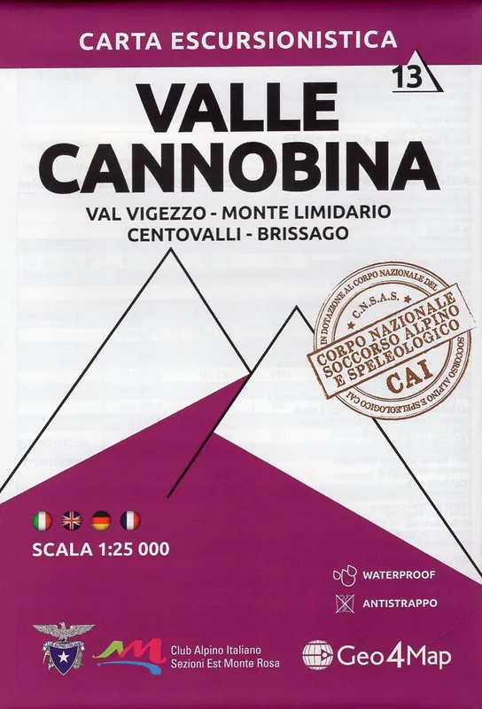 G4M-113 Valle Cannobina | wandelkaart 1:25.000 Voordeelprijs