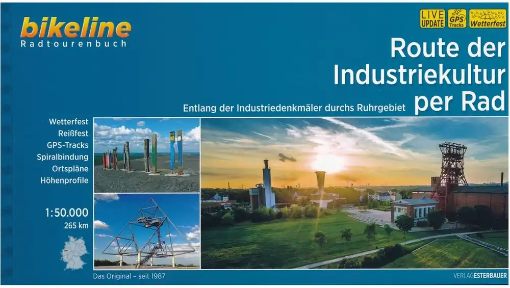 Bikeline Route der Industriekultur per Rad | fietsgids Gratis Verzending