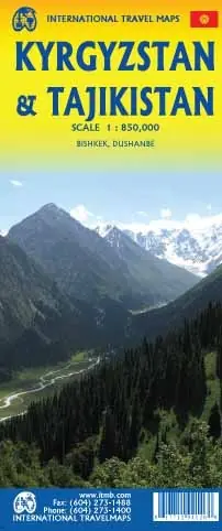 ITM Kirgizië / Tadzikistan wegenkaart 1:850.000 Alleen Vandaag
