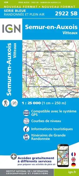 Must-Have SB-2922 Semur-en-Auxois | wandelkaart 1:25.000