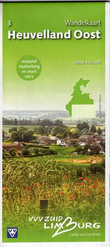 Gereduceerde Prijs Heuvelland Zuid-Limburg Oost 1:25.000 | wandelkaart 3