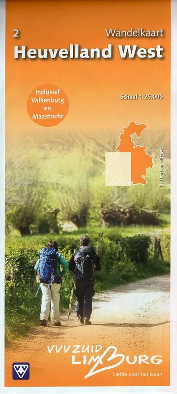 Korting Heuvelland Zuid-Limburg West 1:25.000 | wandelkaart 2