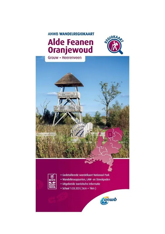 Uitverkoop WRK-05 Alde Feanen | ANWB wandelkaart 1:33.333