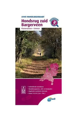 WRK-07 Hondsrug Zuid, Bargerveen | ANWB wandelkaart 1:33.333 Flitsaanbieding