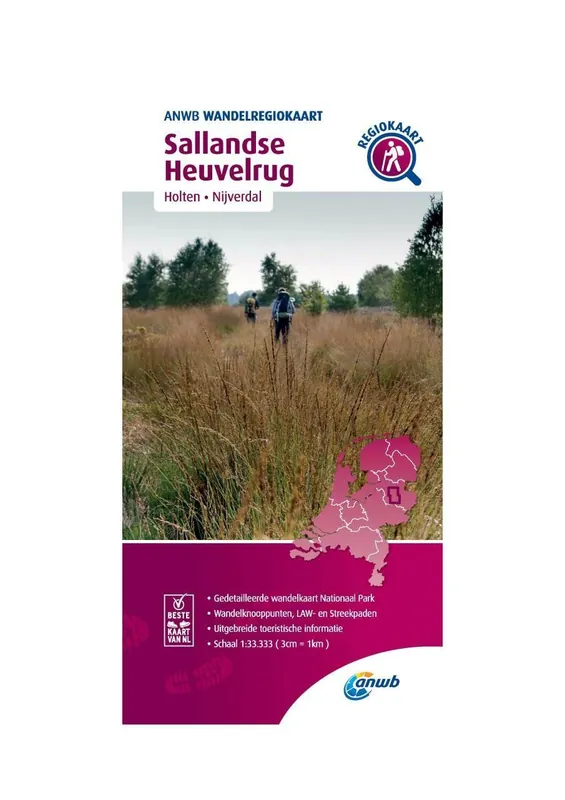Nieuw WRK-10 Sallandse Heuvelrug | ANWB wandelkaart 1:33.333